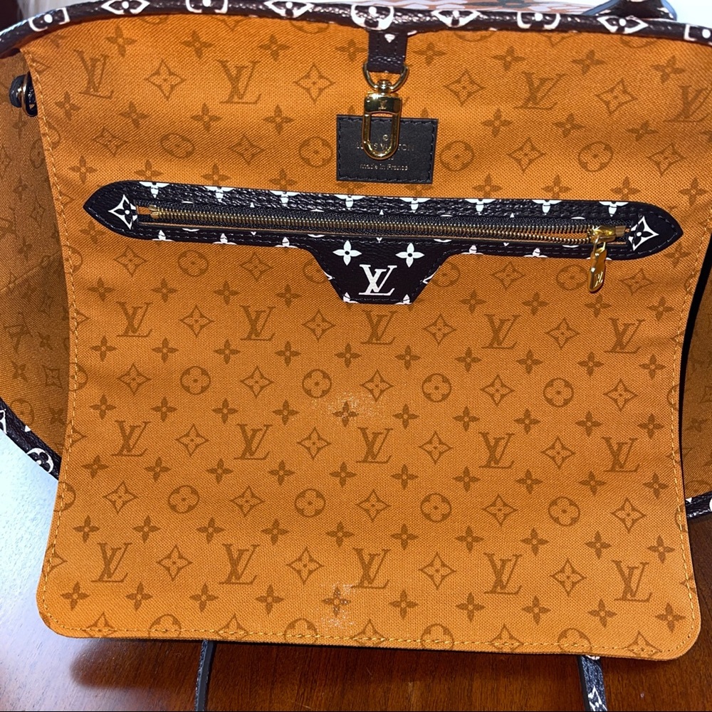 Louis Vuitton Limited Edition Orange/Black Monogram Crafty Neverfull MM … - Picture 9 of 16
